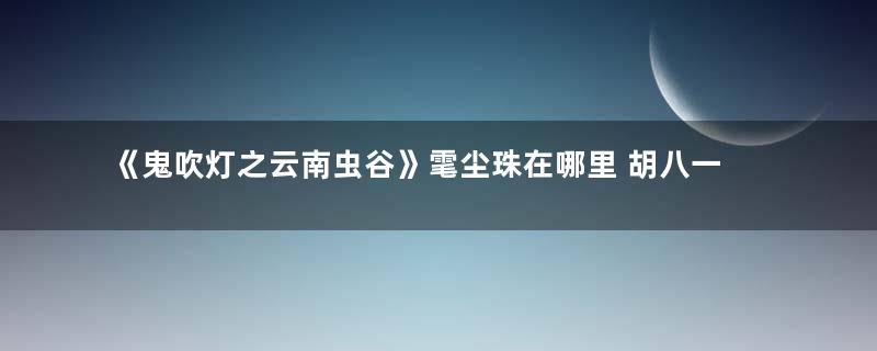 《鬼吹灯之云南虫谷》雮尘珠在哪里 胡八一有没有找到雮尘珠